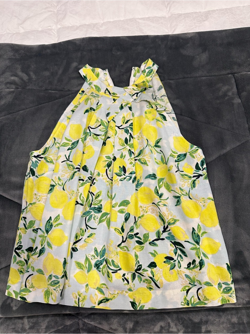 1901 Floral Print Women’s Top in White, Yellow, Green